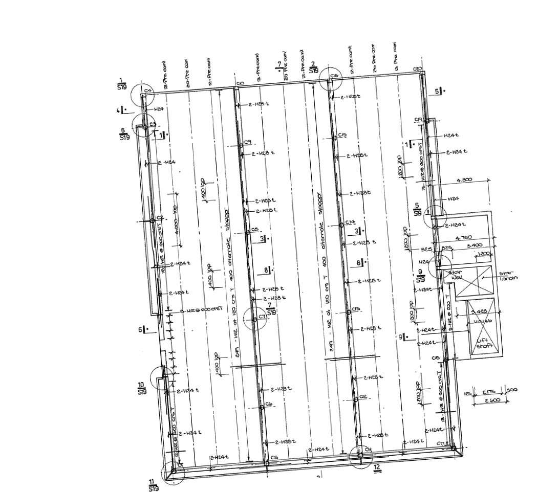 Animation of the lateral motion of a building due to earthquake shaking where an eccentricity exists between the centre of mass and centre of stiffness, this has been identified as a reason why some buildings collapse due to earthquakes.