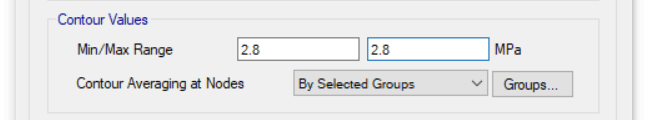 Stress filter section within the shell forces/stresses dialog box in ETABS.  This tool assists in defining the cracked and uncracked regions in your shear walls.