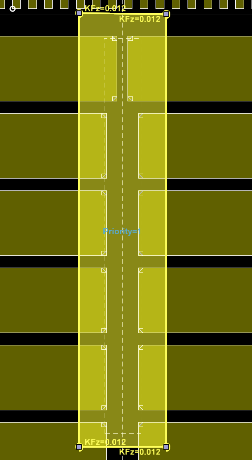 Modulus of subgrade reaction specified for an example footing in RAM Concept.