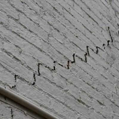 Stair-step cracking in masonry